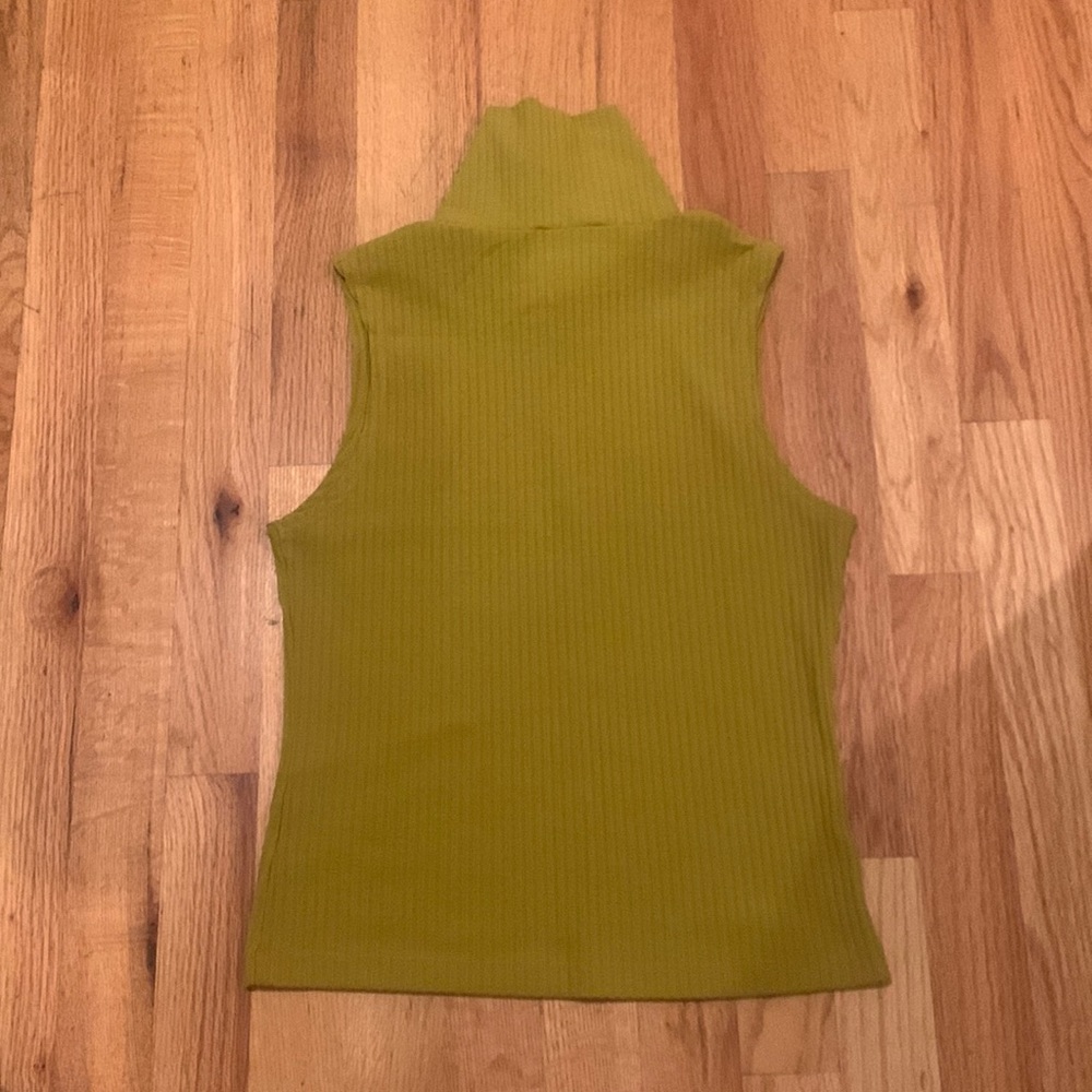 Green turtleneck tank top